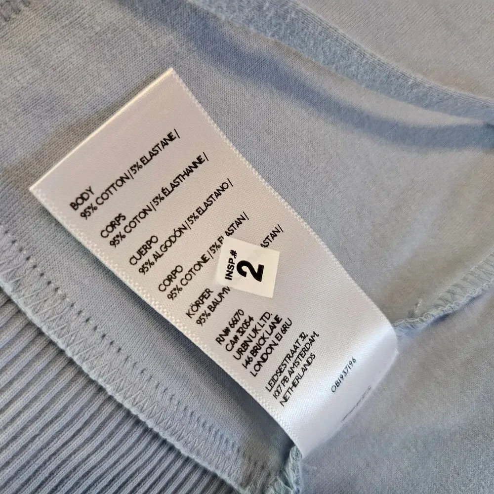 NWOT Urban Outfitter Kimchi Blue Melissa Tie Front Cropped Top Sz XS